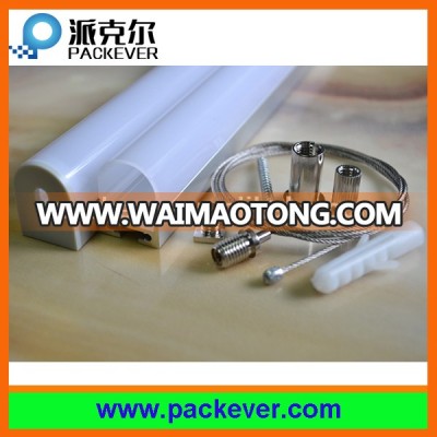 U shape suspended mounted aluminum profile with PMMA cover