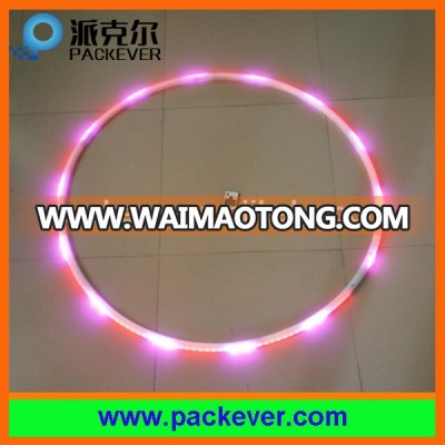 Rechargeable RGB full color LED hula hoop