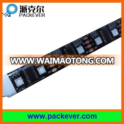 Epistar chip 2 year warranty IP65 black/white PCB 60 led/m lpd8806 led strip