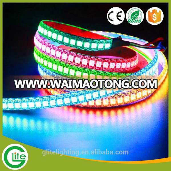 wholesale Digital 5V addressable 144 led pixel rgb strip ws2812 led tape light